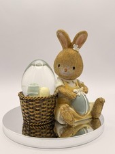Easter Bunny Figurine with Egg