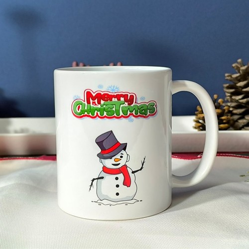Cute snowman christmas mug - christmas,
