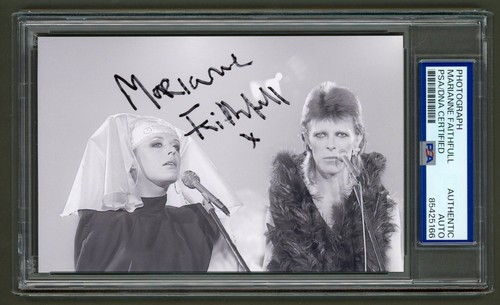 Marianne faithfull signed - faithfull,