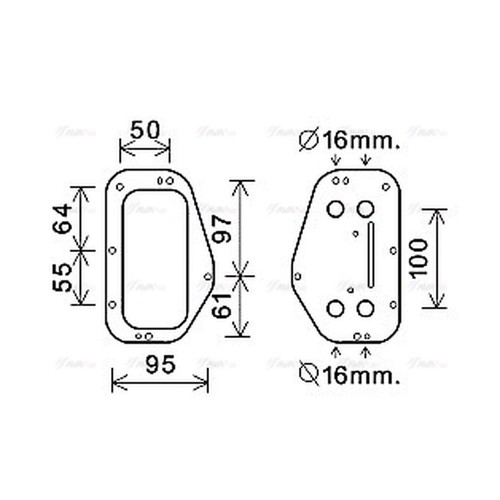 Oil cooler for vauxhall - cooler,
