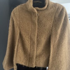 zara cape coat small
