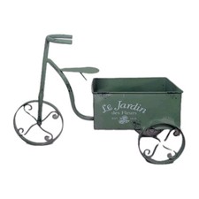 Le Jardin Bicycle Planter Pot Des Fleurs Metal Flower Sage Green Home Decor CH1