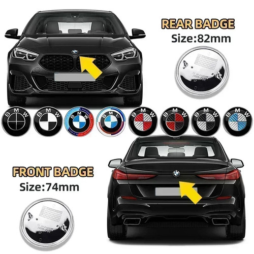 74mm 82mm rear boot badges