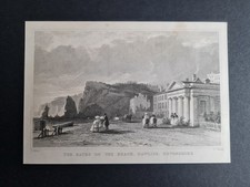Antique 1829 print - Baths on