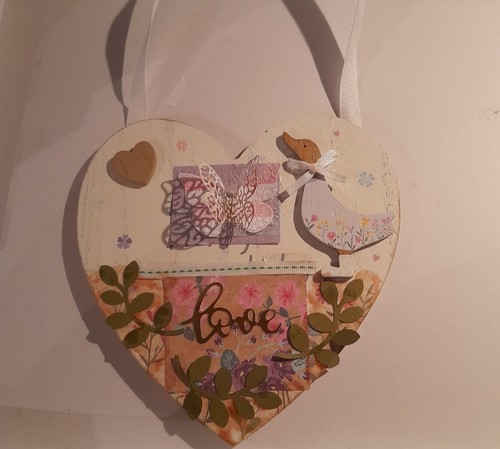 Handmade heart wall plaque - heart,