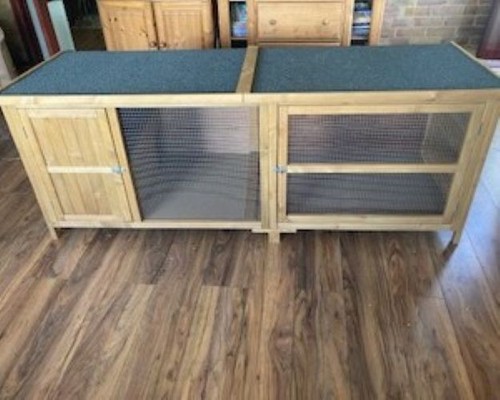Rabbit guinea pig hutch 6ft - rabbit/guinea,