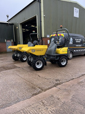 Wacker Neuson 1.5T Swivel Electric Dumpers Low Hours DW15E