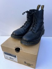 Dr. Martens Docs DM’s 1460 Pascal Black Soft Virginia Leather Boots UK 6 EU 39