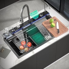 LED Inset Kitchen Sink Set
