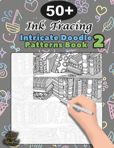 Ink tracing doodle - book, for