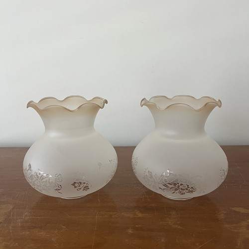 Pair vintage etched ombré - pair,
