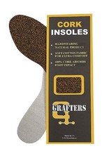 Ladies Natural Cork Insoles For Shoes, Boots & Wellies Cotton Backed For Comfort
