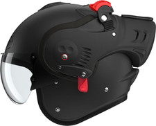 ROOF BOXER V8 ALPHA URBAN INNER CITY HELICOPTER PILOT WINGS HELMET MATT BLACK