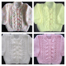 Baby cardigan hand knitted