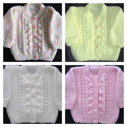 Baby cardigan hand knitted