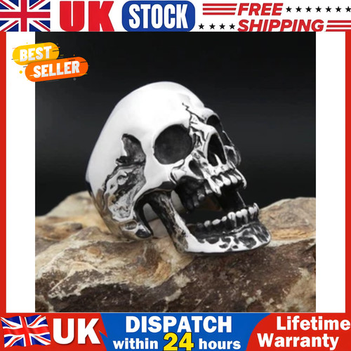Vampire skull ring large - large, heavy