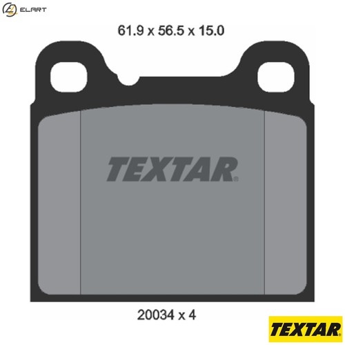 Brake pad set - set, disc