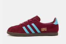 Adidas Originals Trimm Star Claret Suede & Blue Stripes Gum Sole BNIBWT