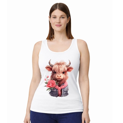 Cute highland cow - highland, womens