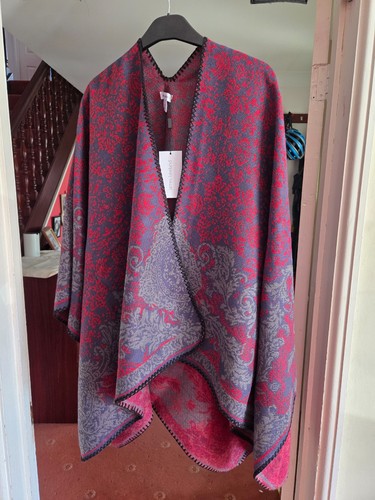 James lakeland poncho - lakeland, burgundy