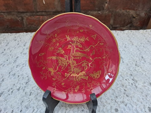 Coalport cairo maroon saucer - cairo,