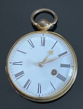 Victorian Fusee Verge Gold Plated Pocket Watch circa 1840