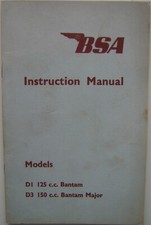 BSA D1 125cc Bantam & D3 150cc