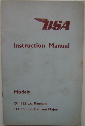 Bsa 125cc bantam - &, d3