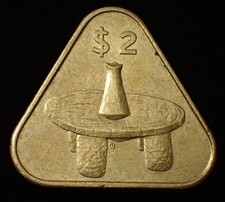 Cook Islands 2 Dollars 2015 Elizabeth II Triangular Coin WCA B12