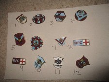 25 Burnley fc  enamel football