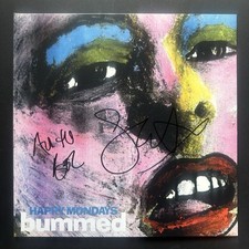 Shaun Ryder & Bez Happy Mondays Authentic Hand Signed Bummed Vinyl Record Album