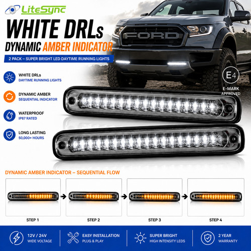 18cm led drl daytime running - led,