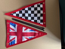 One single sided Union Jack Pennant Flag Red Edge