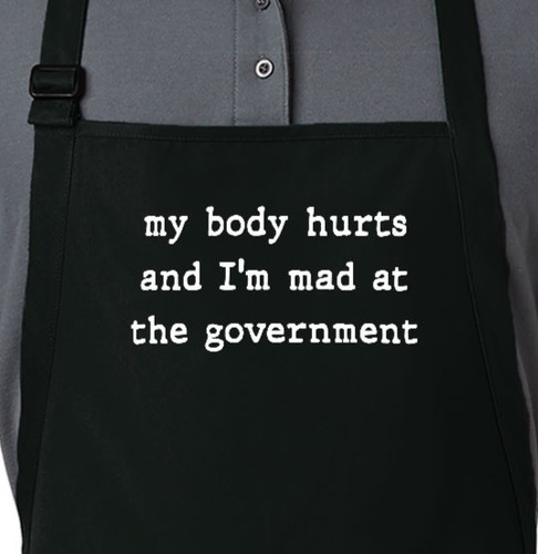 Political humor apron full - political,