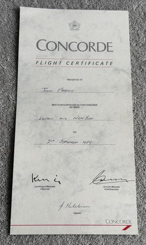British airways concorde - concorde, 1989