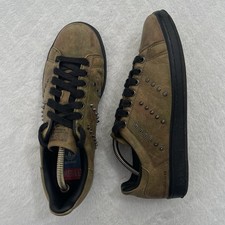 Adidas x Diesel Trainers Collab Sz UK 8 Olive Brown Studded Limited Rare