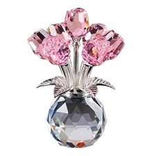 Crystal Rose Ornament - 3D Red