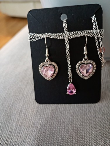 Sparkly pink diamante earrings - sparkly,