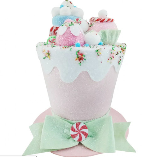 Christmas hat tree topper - tree,