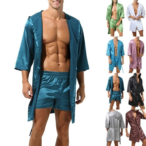 Men hooded shorts set - set, night