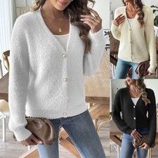 Ladies Fluffy Fur Knitted