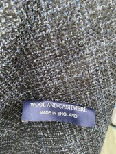 Donegal Of Magee Black / Blue Wool & Cashmere Width 150 C/m Per Metre