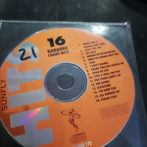 Karaoke cdg discs - used, sf-173