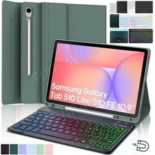 For Samsung Galaxy Tab S10 Lite/S10 FE 10.9" 2025 Bluetooth Keyboard Case Cover