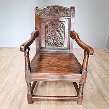 17th Century Oak Wainscot Chair