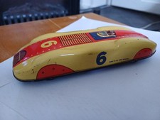 HUKI Lisio Tin Plate Racing Car Made In US Zone Germany Very Rare Find Vintage