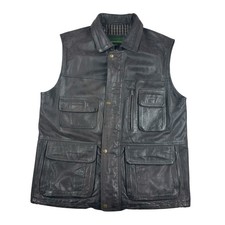 Hidepark Leather Gilet Mens