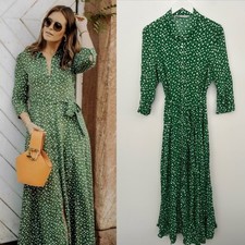 Zara Green Spot Dress Marilyn