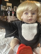 Haunted Halloween Lee Middleton Reborn Doll Reva Schick Little Vampire, Red Eyes