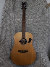 Cort Acoustic Guitar Earth Bevel Cut OP - With Soft Case and Amp Pickup, capo +